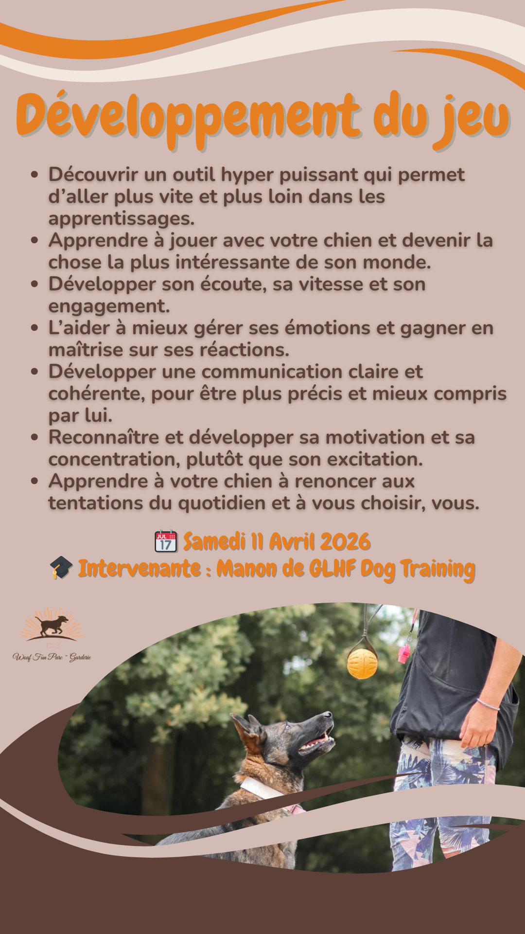 Stage Développement du Jeu canin